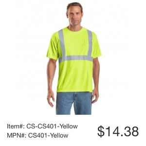 Men’s size large safety shirt NWT